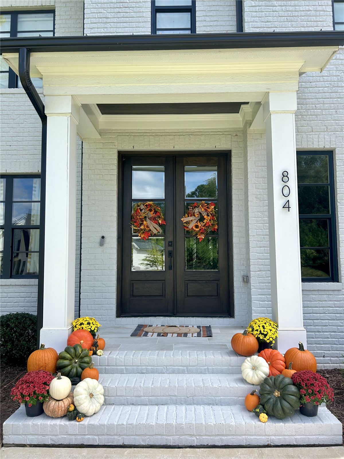 Pumpkin Pop Bundle fall porch package with pumpkins and mums